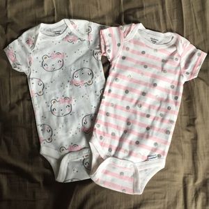 NWOT Baby Girls Onesies set of 2